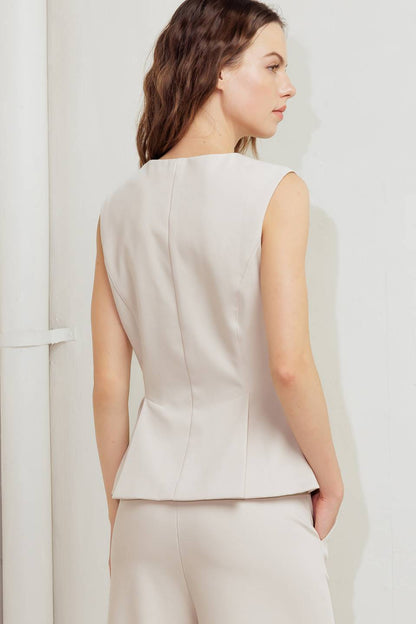 MODERN FLOW WOVEN TOP