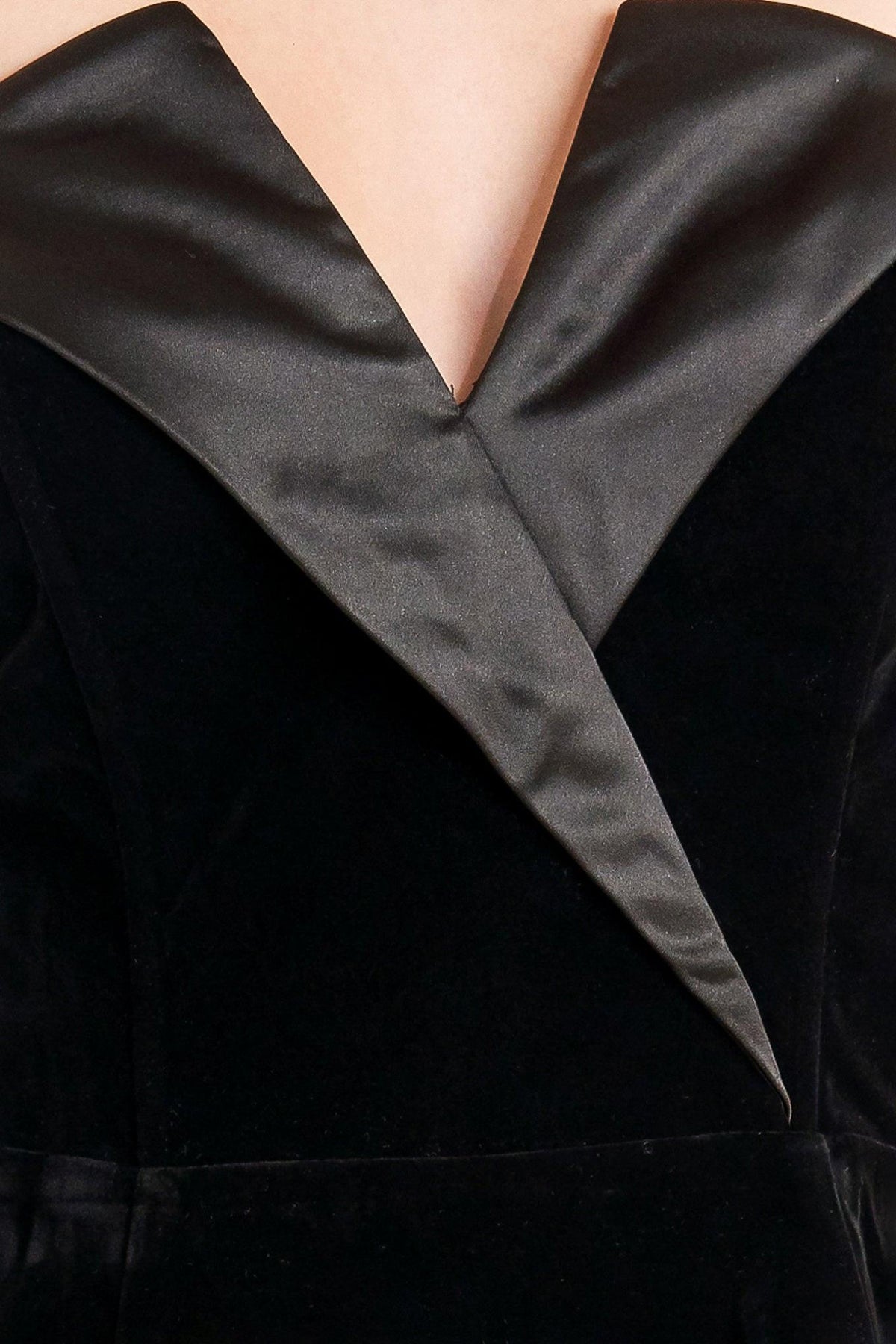 MIDNIGHT VELVET FLARE TOP