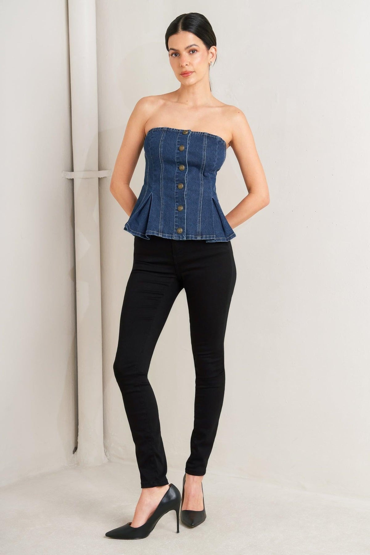 TOP DE MEZCLILLA URBAN FABLE