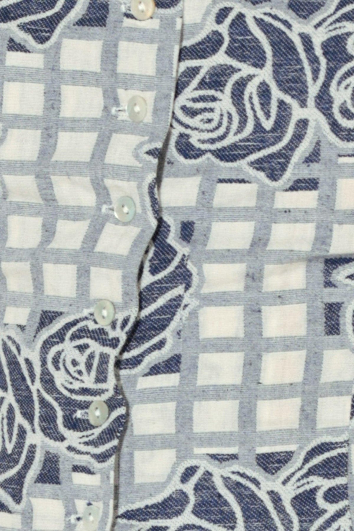 TOP DE JACQUARD TEJIDO CON ESTAMPADO DE CUADROS SWEET