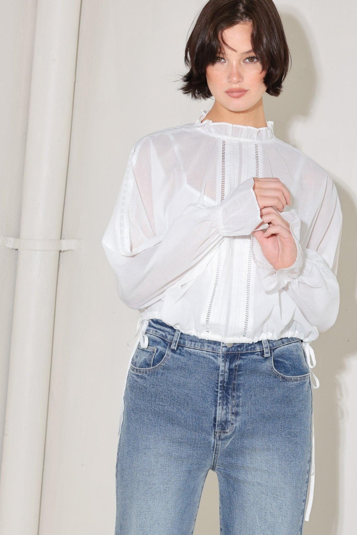 PURE ROMANCE WOVEN TOP