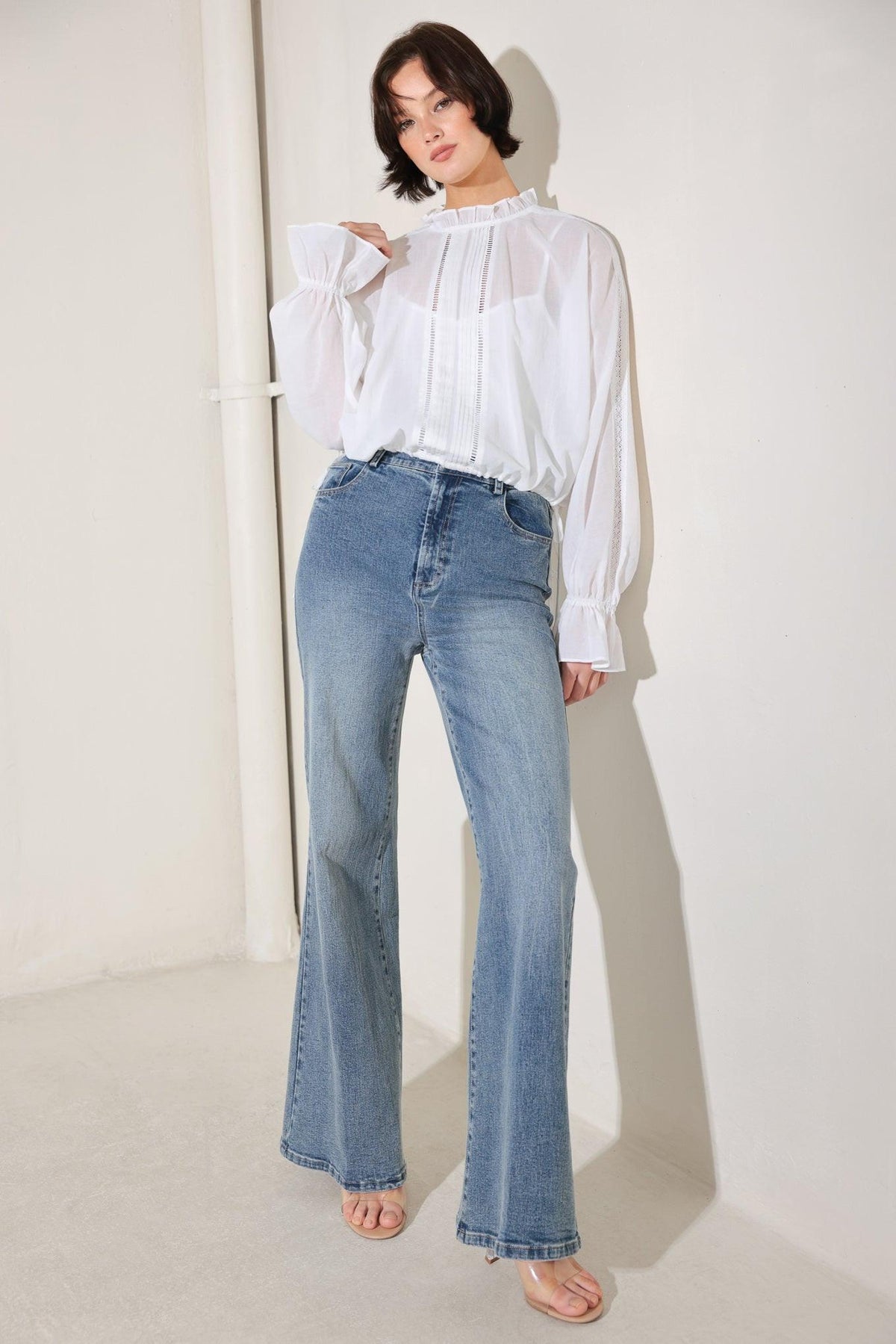 PURE ROMANCE WOVEN TOP
