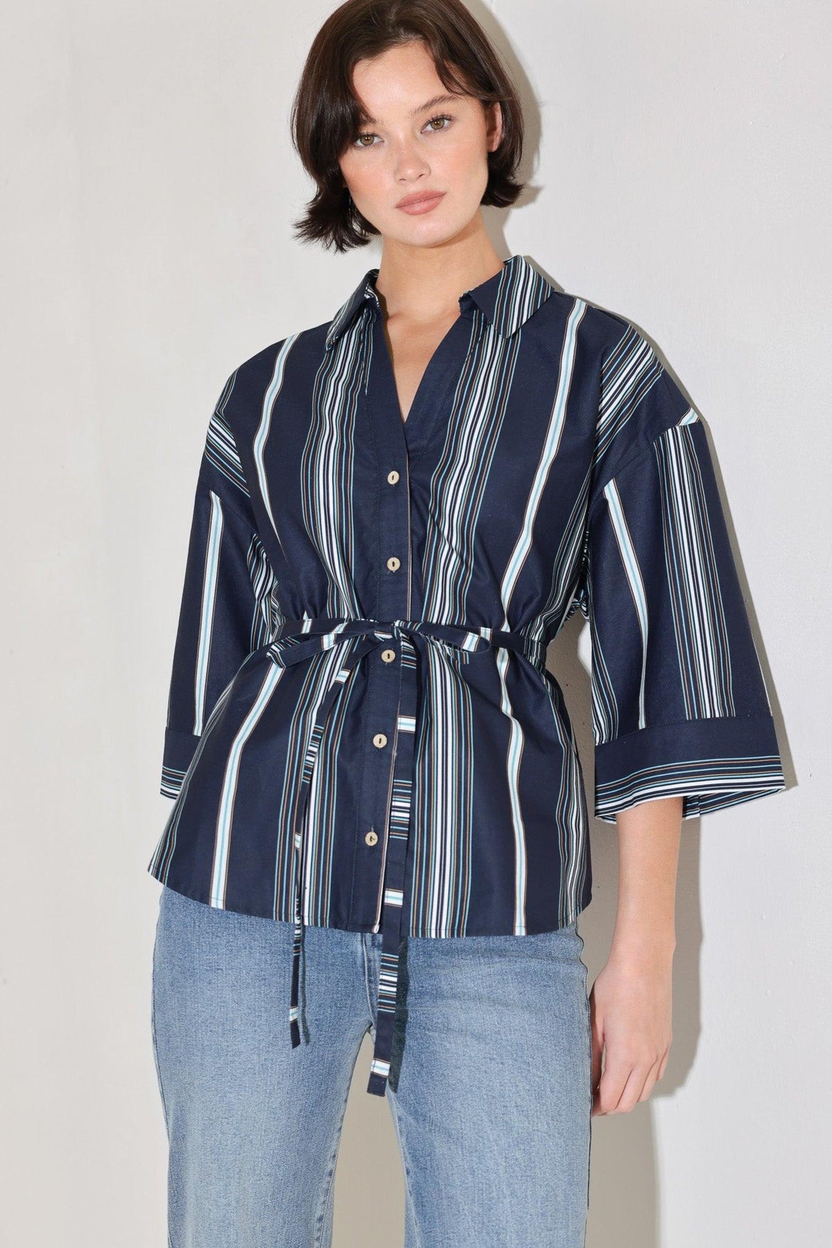BLUSA TEJIDA CON RAYAS CITY