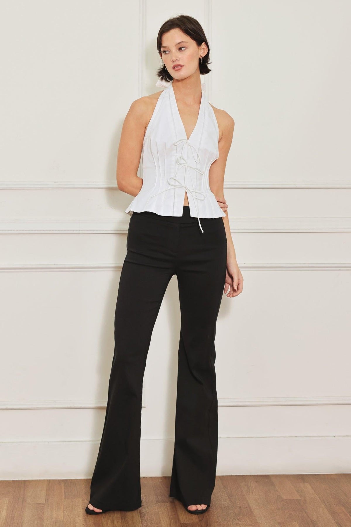BLUSA TEJIDA CON ENCAJE ESTILO PRAIRIE