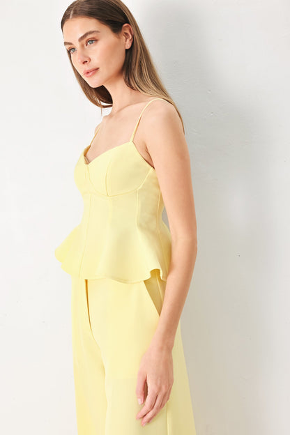 SWEET SUNSHINE WOVEN CAMI TOP