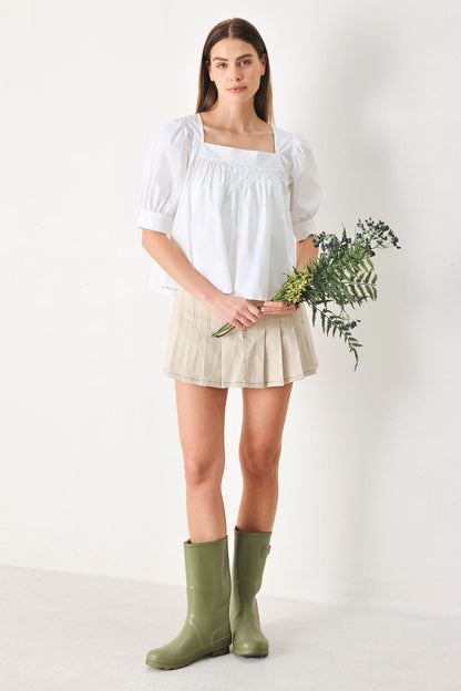 PURE VOLUME WOVEN TOP