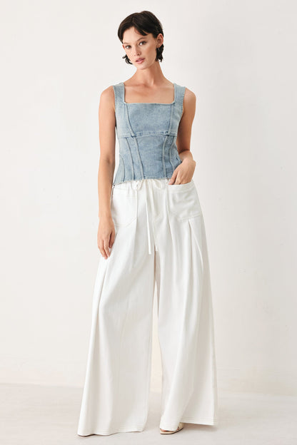 THE SEABREEZE DENIM TOP