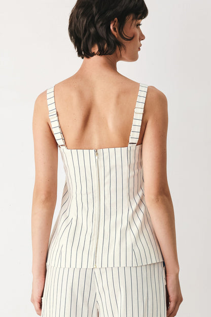 SUTTON STRIPE WOVEN TOP
