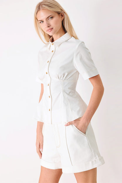 MADE FOR SUNSHINE WOVEN TOP