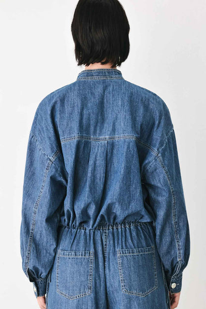 INDIGO COMFORT LINE DENIM TOP