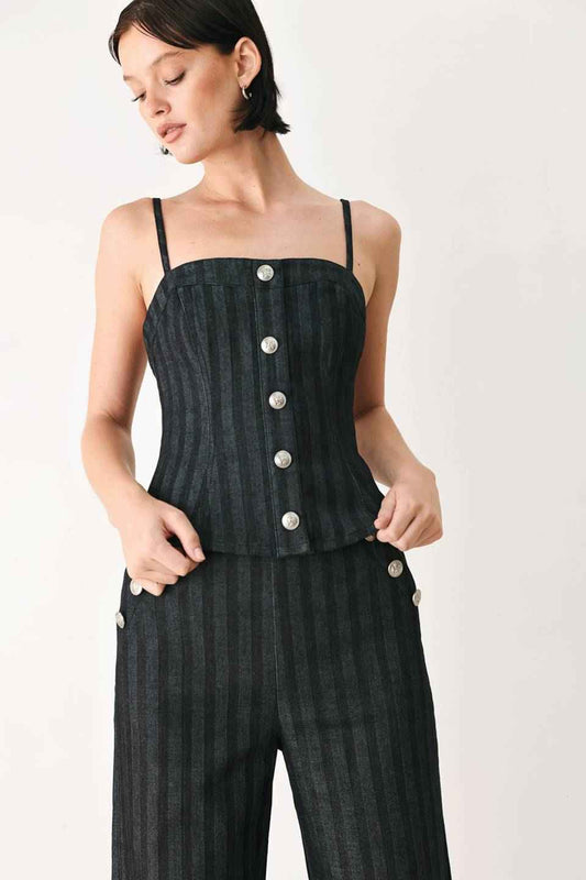 GRAPHITE CITY WOVEN TOP