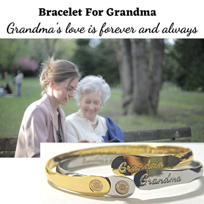 Grandma Bracelet – “Grandma’s Love Is Forever Always” Inspirational Jewelry Gift