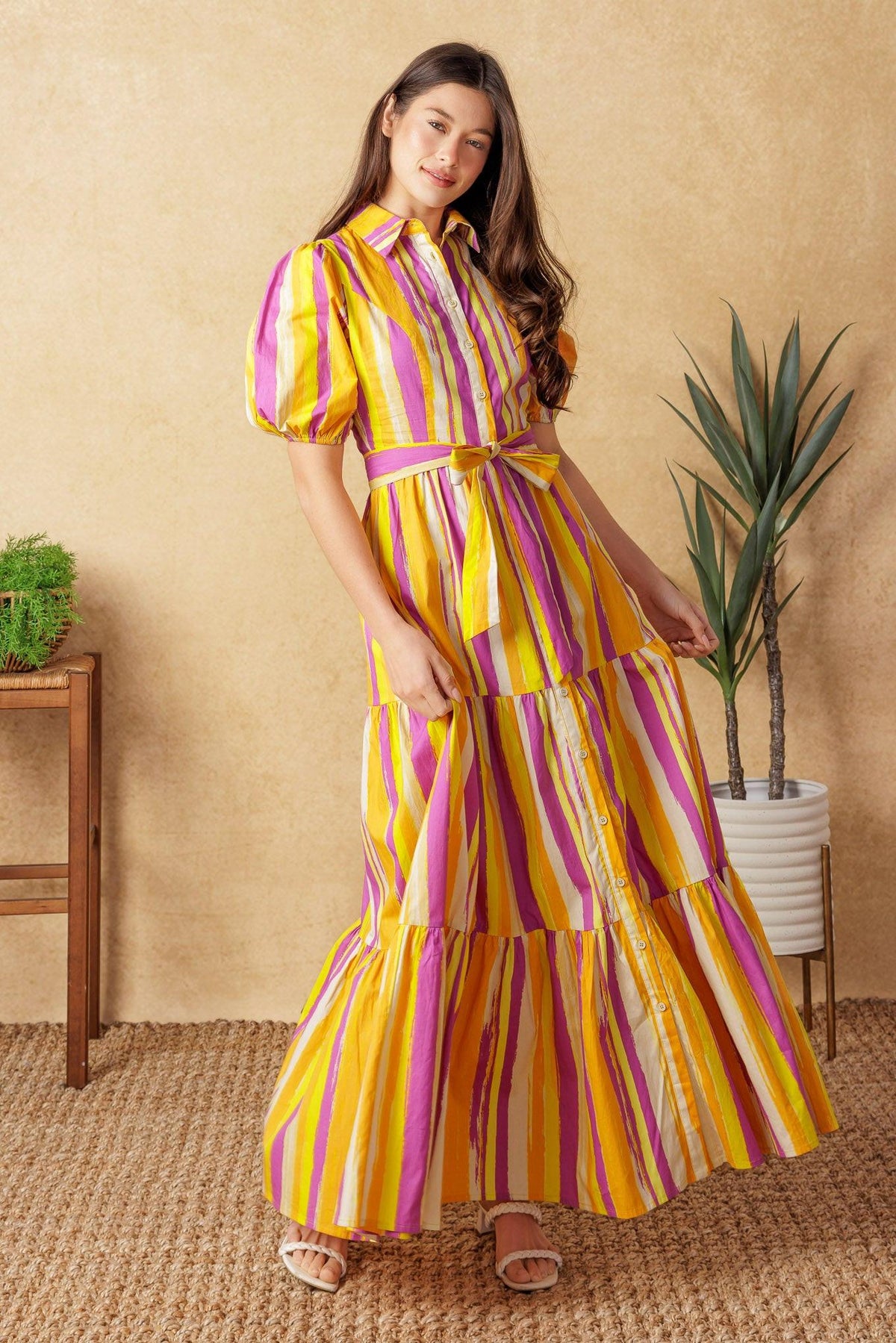 VESTIDO LARGO DE POPELÍN SOIREE SWEETNESS
