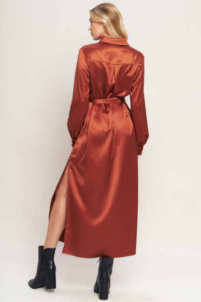 IT'S YOUR PLACE WOVEN MIDI DRESS