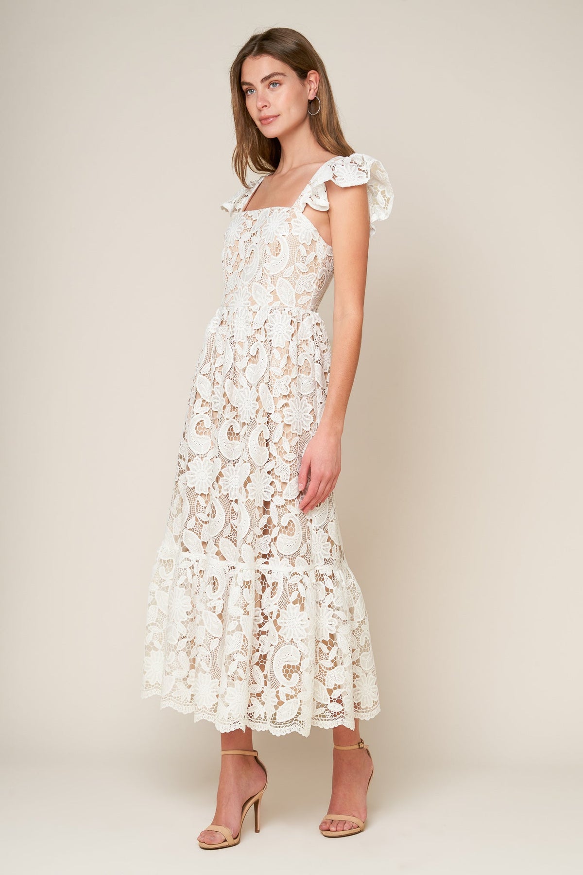 VESTIDO MIDI DE ENCAJE TODAVÍA EN CONSIDERACIÓN
