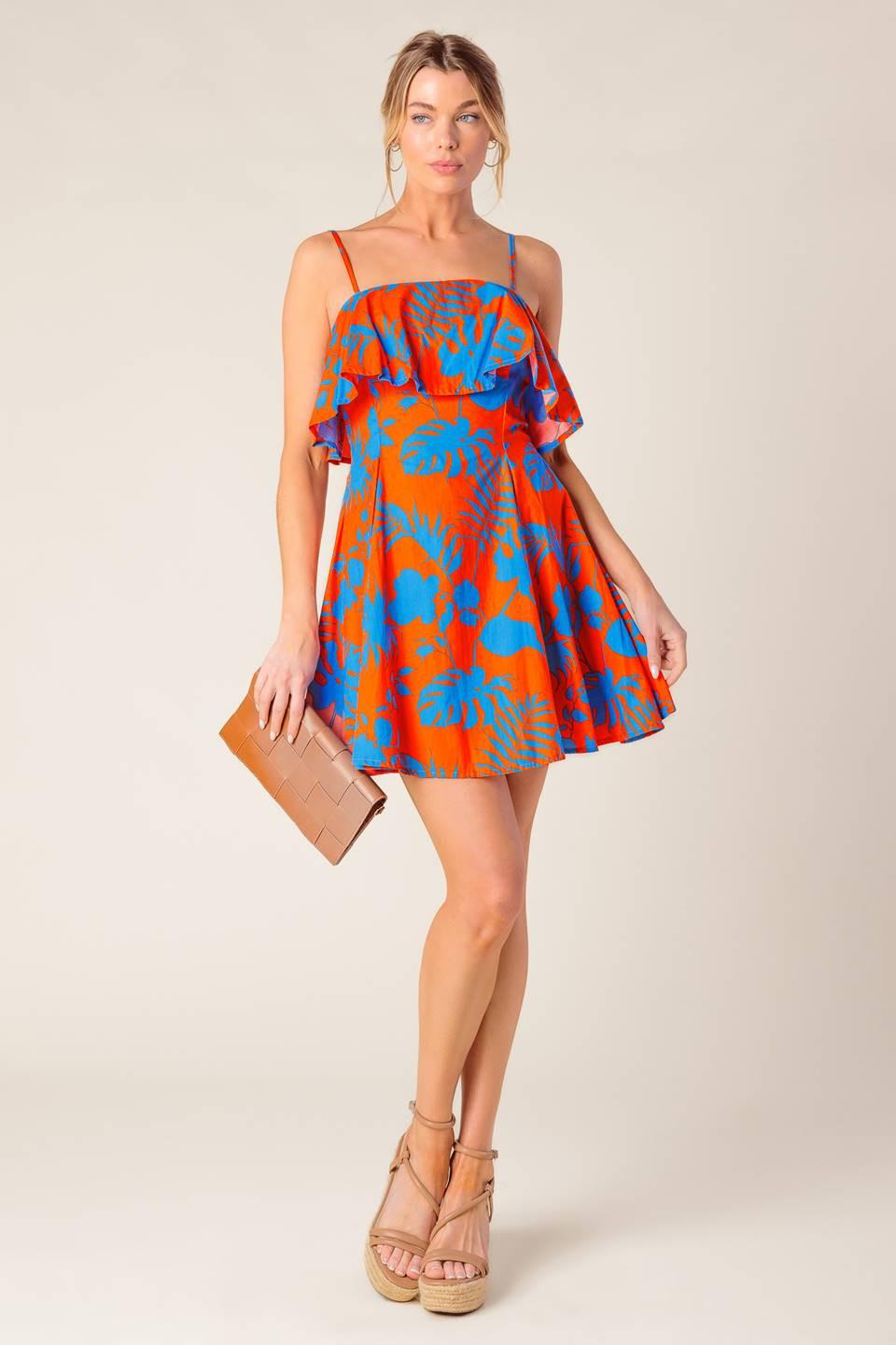 MINIVESTIDO TEJIDO NARANJA STOPPING TIME