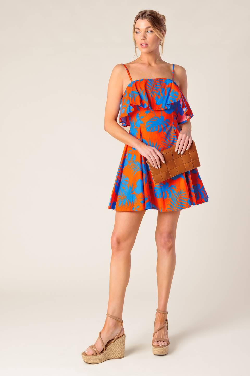 MINIVESTIDO TEJIDO NARANJA STOPPING TIME