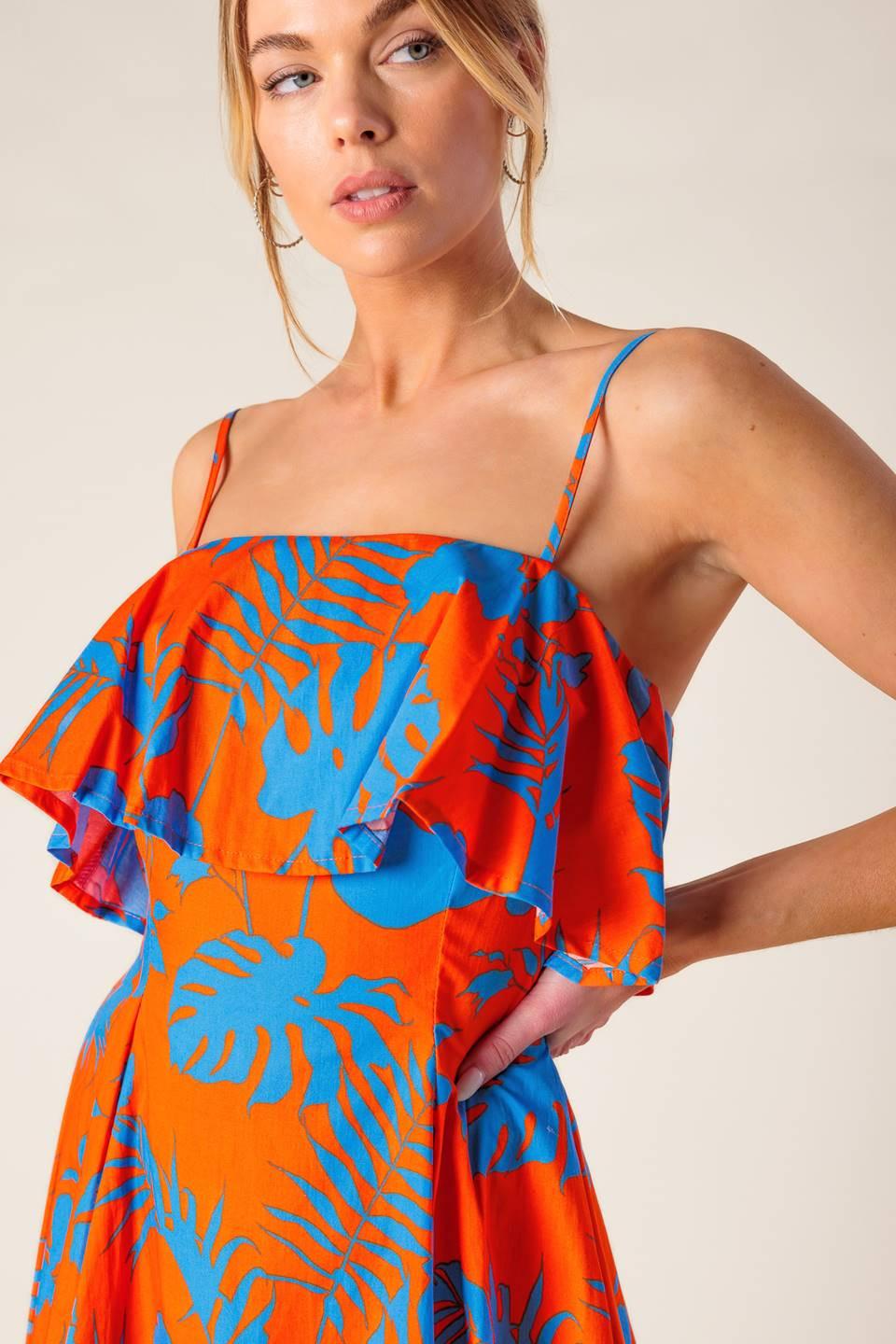 MINIVESTIDO TEJIDO NARANJA STOPPING TIME