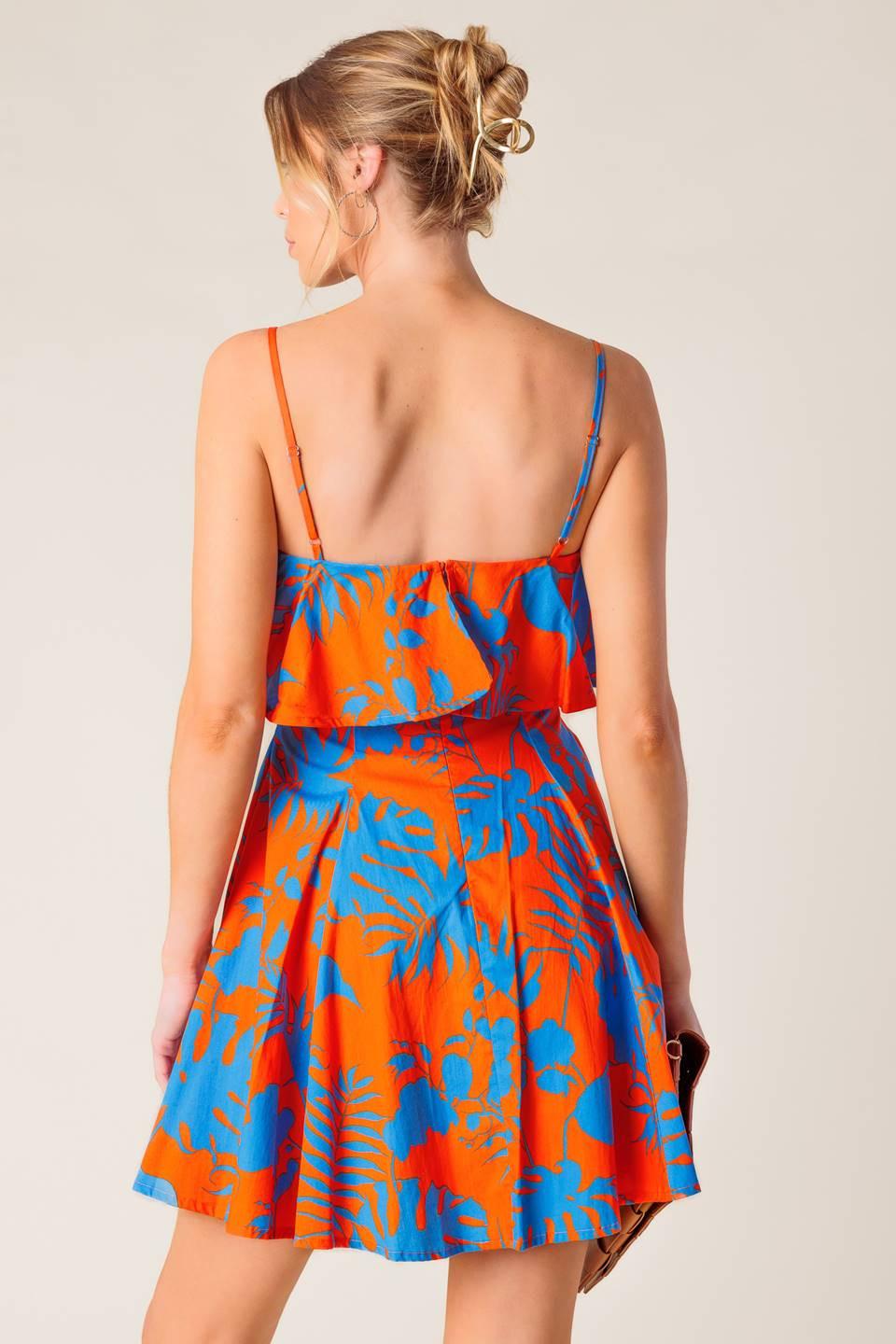 MINIVESTIDO TEJIDO NARANJA STOPPING TIME