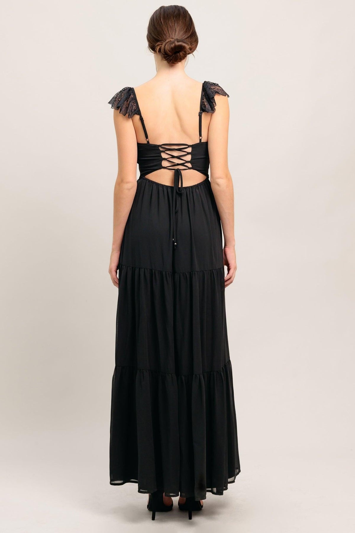 FORGOTTEN ROMANCE WOVEN MAXI DRESS
