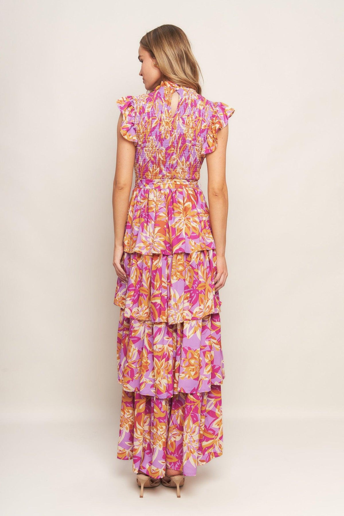 GETTING STARTED WOVEN MIDI DRESS