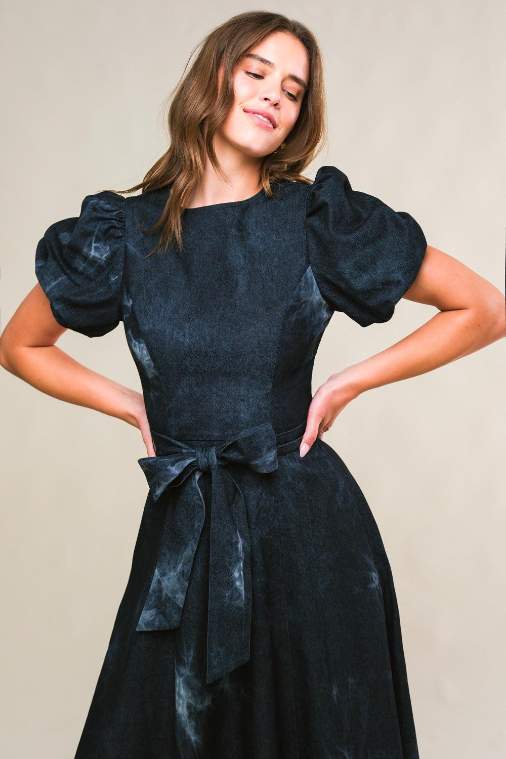 VESTIDO MIDI DE SEDA CRUZADA GARDEN GRACE