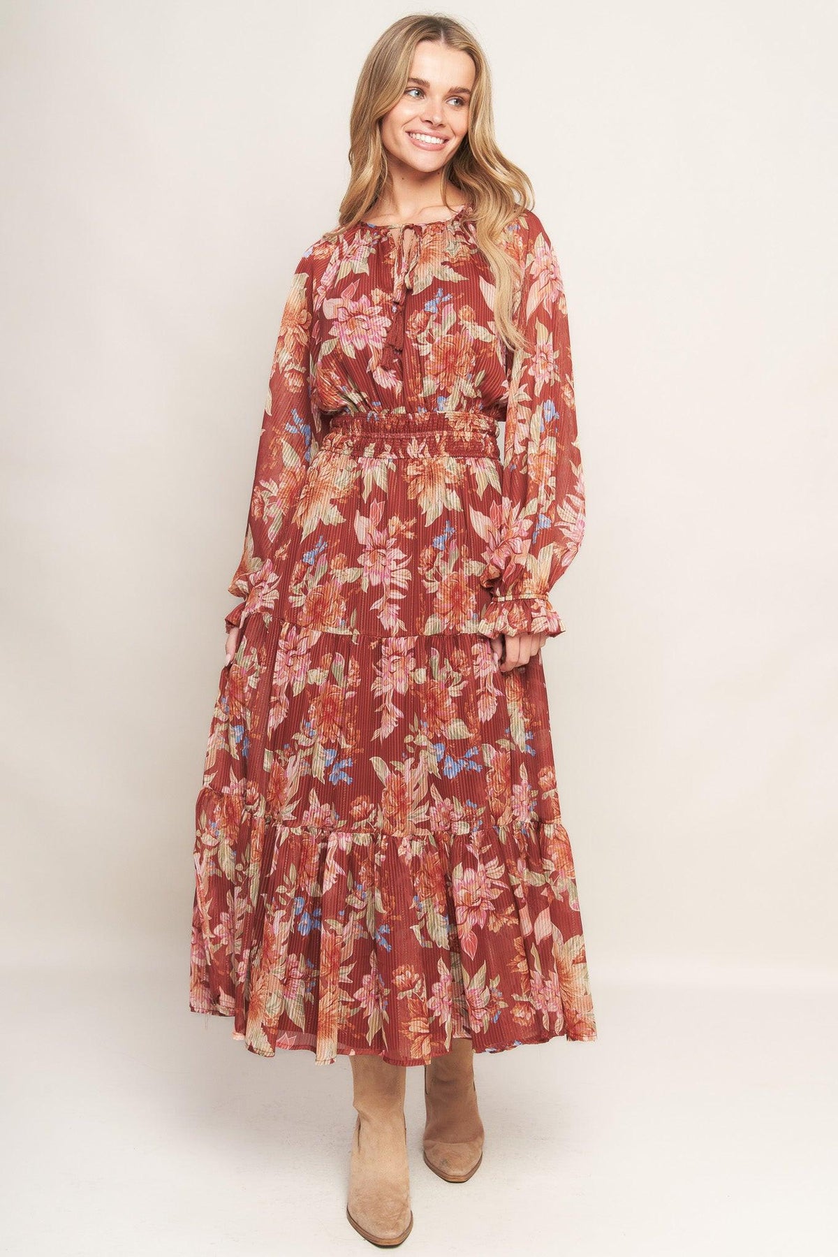 VESTIDO MIDI TEJIDO FOREST PARK