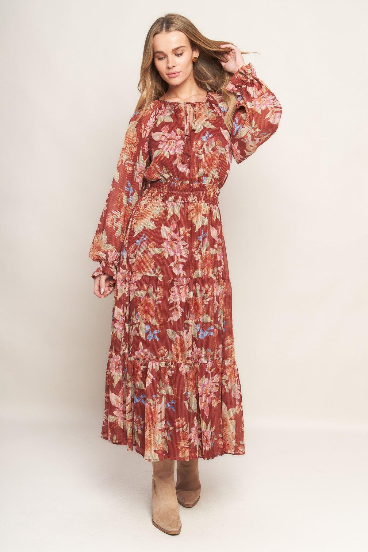 VESTIDO MIDI TEJIDO FOREST PARK