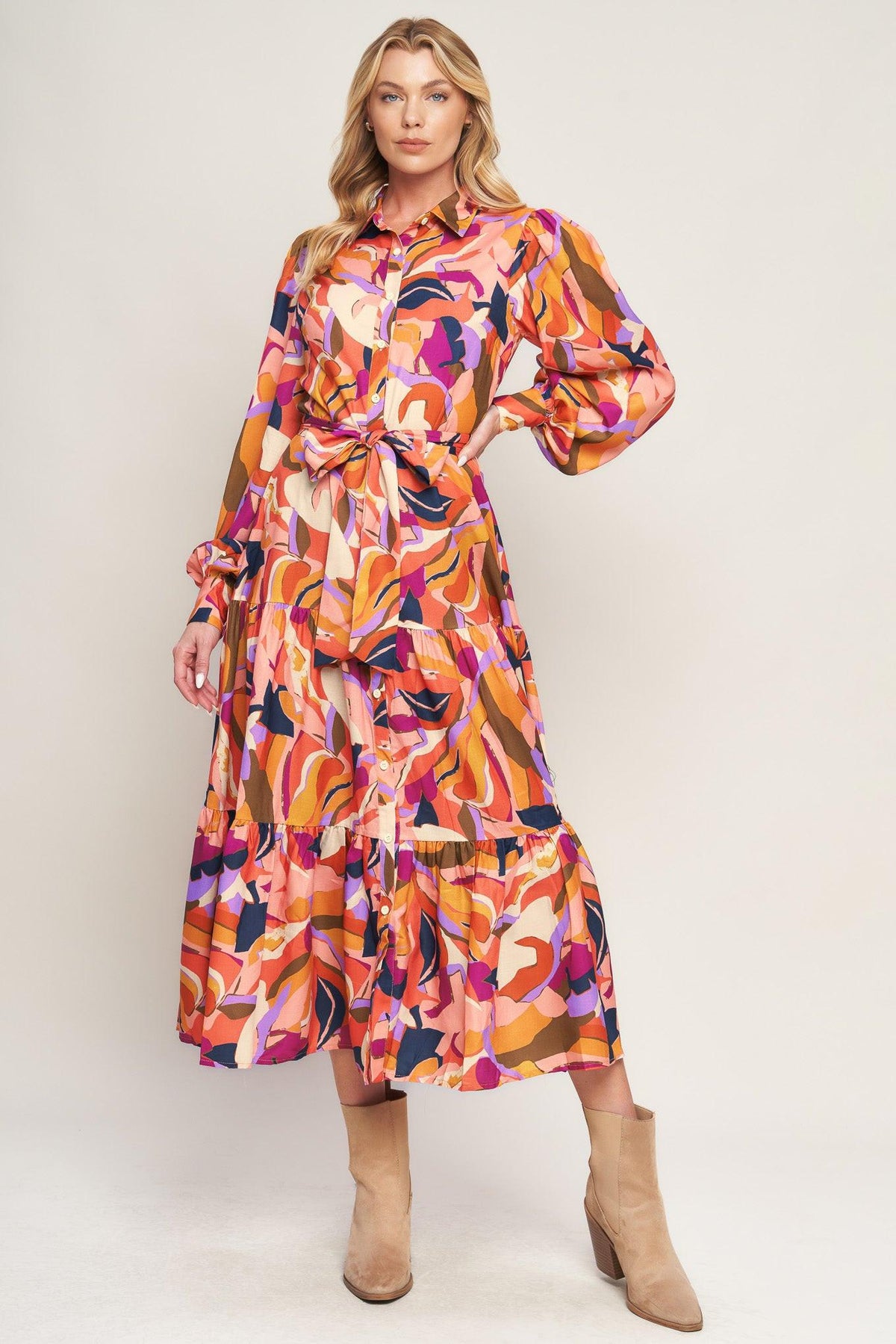 VESTIDO MIDI TEJIDO ROSEWOOD ROMANCE