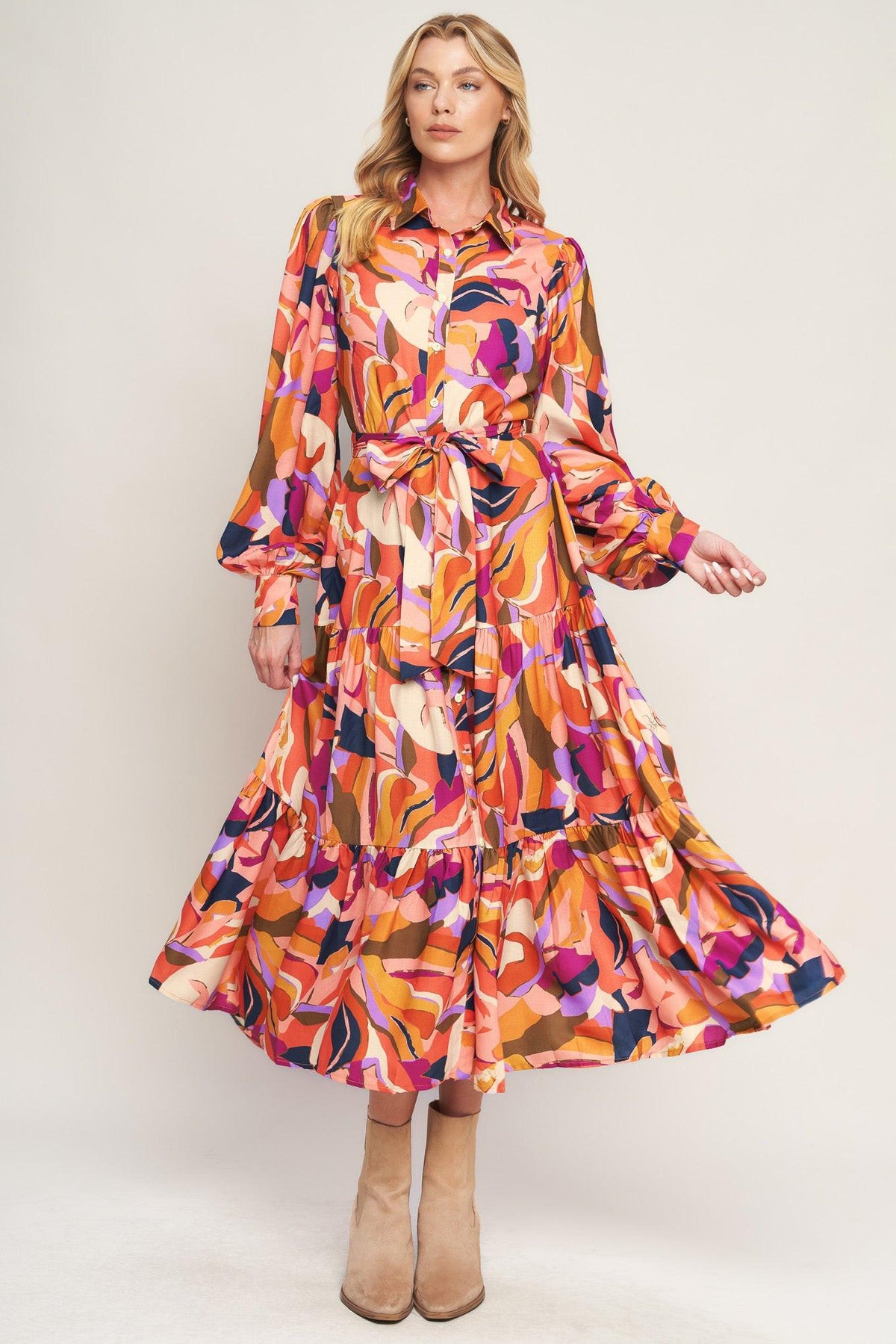 VESTIDO MIDI TEJIDO ROSEWOOD ROMANCE
