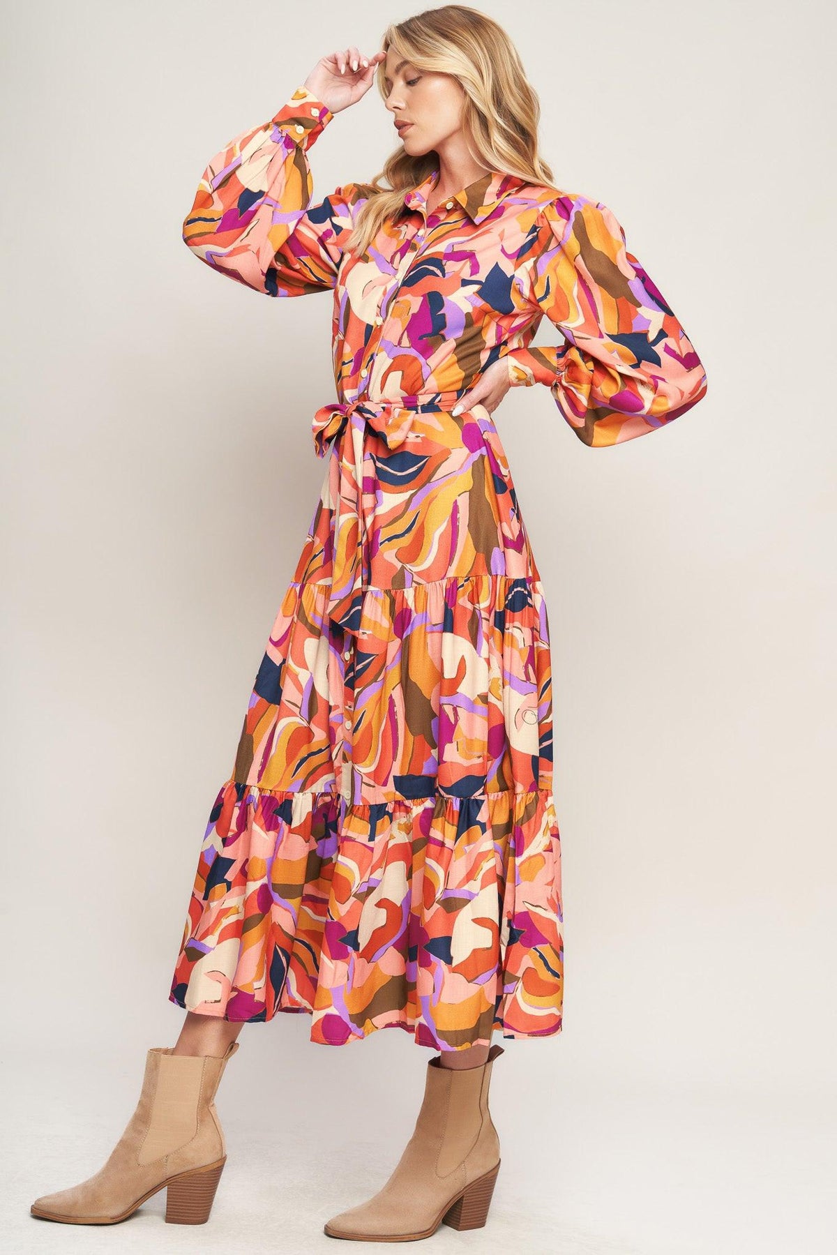 VESTIDO MIDI TEJIDO ROSEWOOD ROMANCE