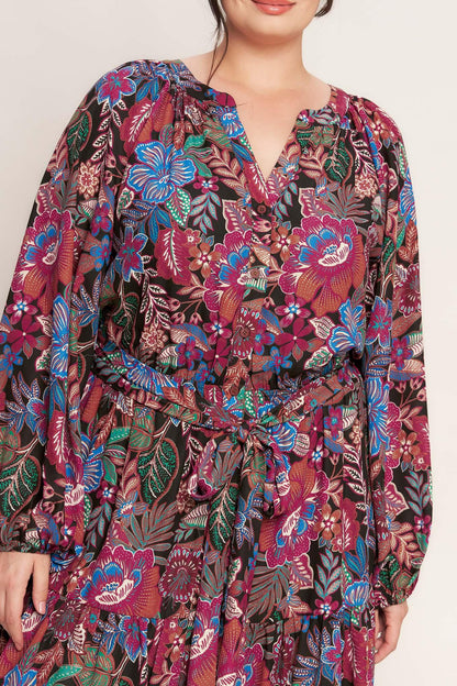 FLORAL BLISS WOVEN MINI DRESS