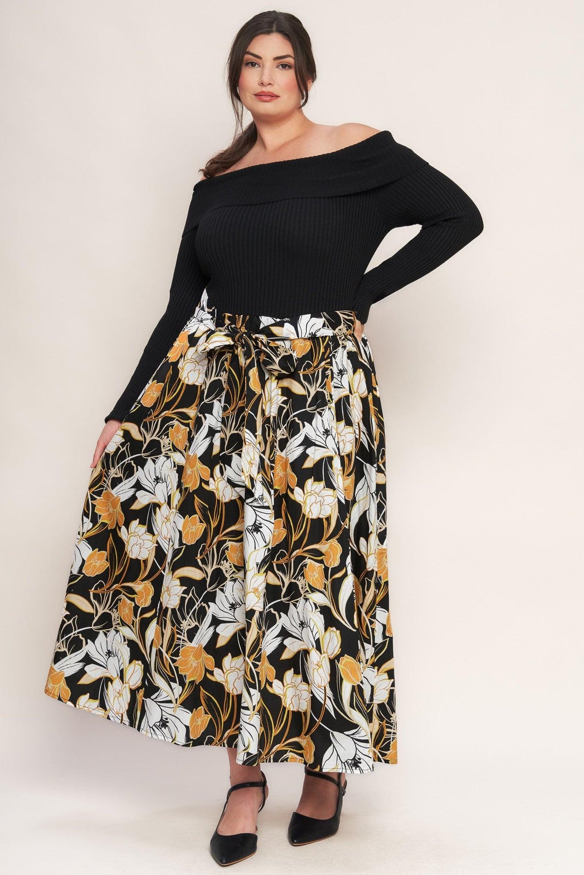 TWIST ON TIMELESS WOVEN MIDI DRESS