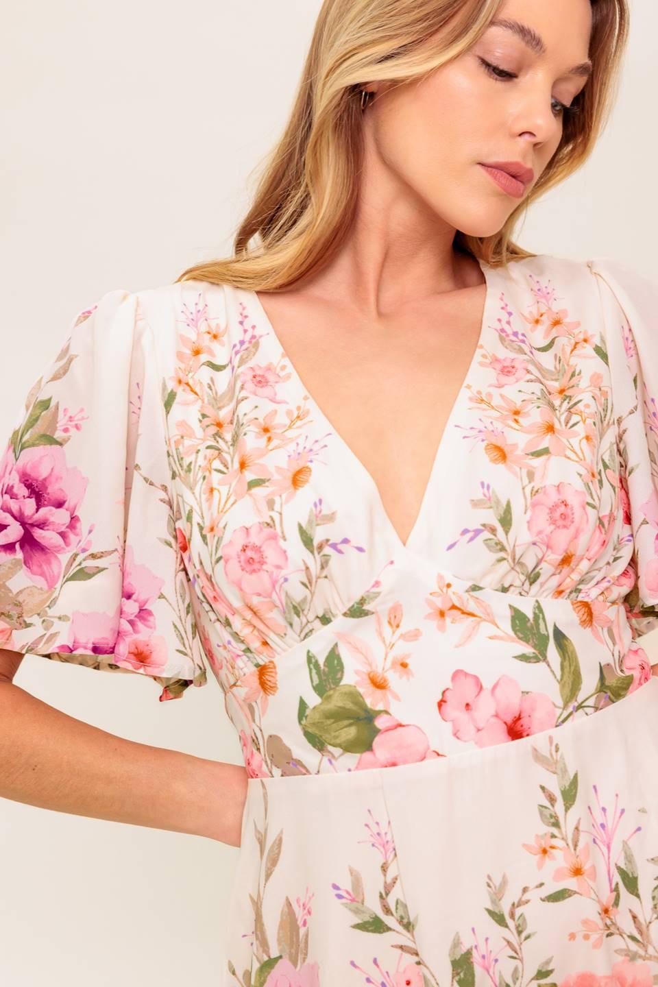 EL MUNDO ESPERA VESTIDO CORTO TEJIDO ROSA CLARO