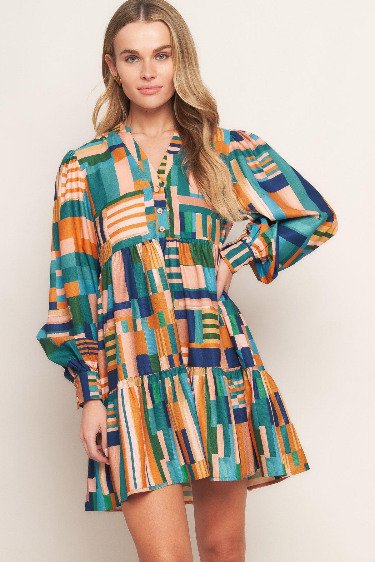 EFFORTLESS SELECTION WOVEN MINI DRESS