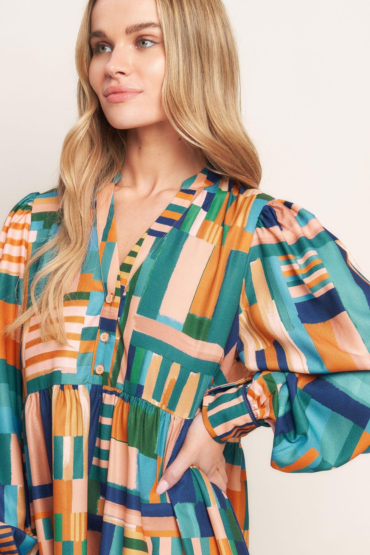 EFFORTLESS SELECTION WOVEN MINI DRESS