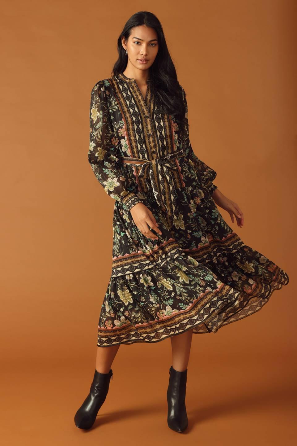 VESTIDO MIDI TEJIDO ALONG THE WAY