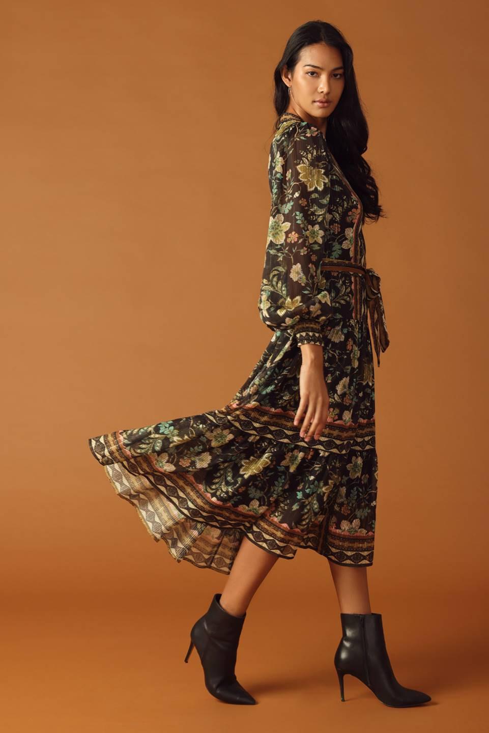 VESTIDO MIDI TEJIDO ALONG THE WAY