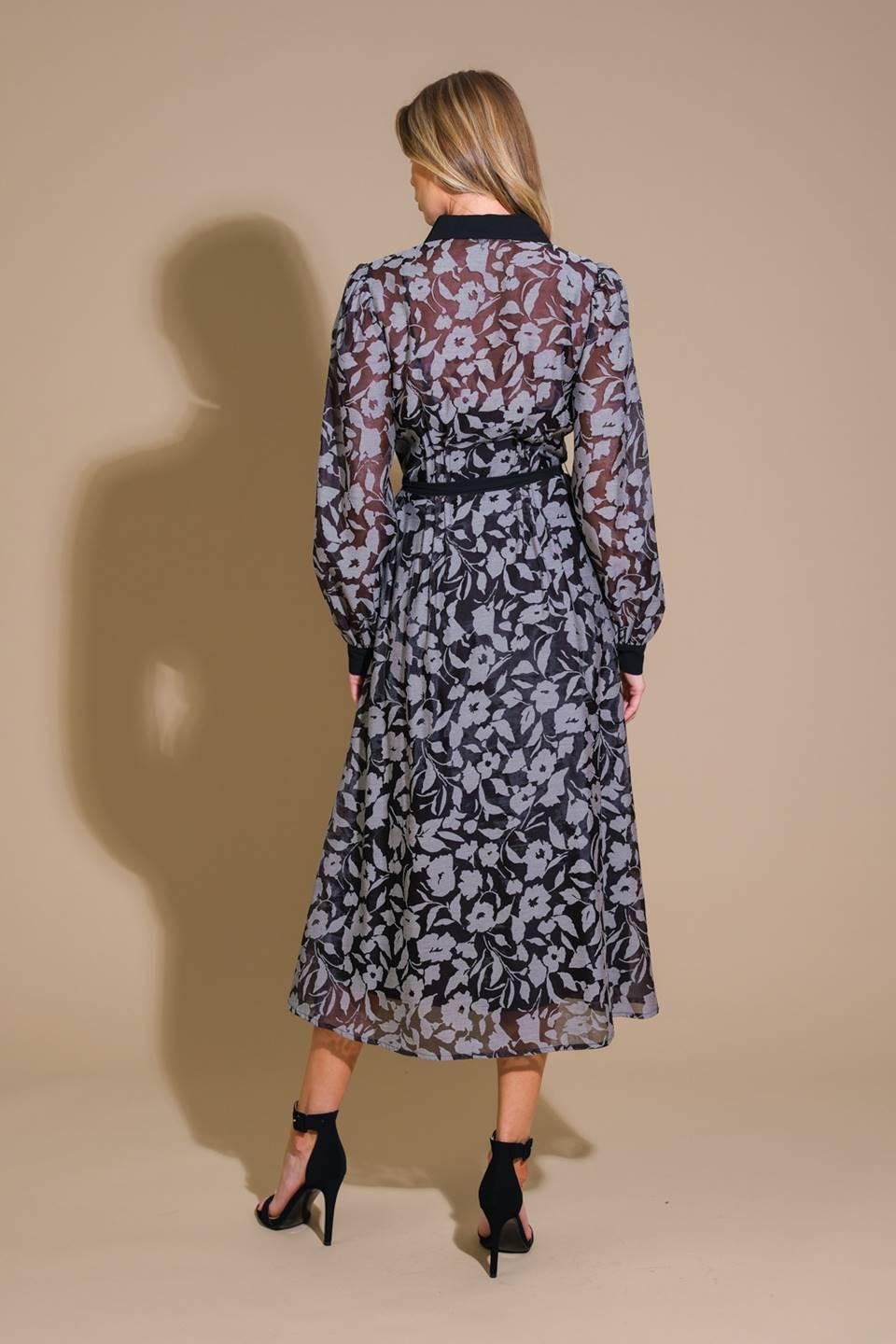 FASCINANTE VESTIDO MIDI JACQUARD