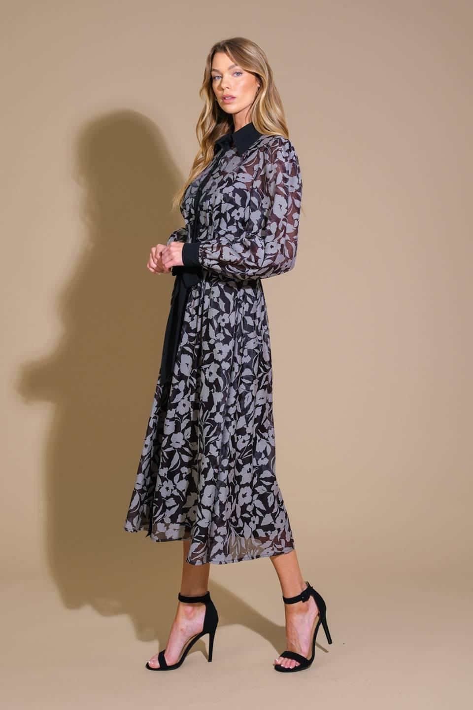 FASCINANTE VESTIDO MIDI JACQUARD