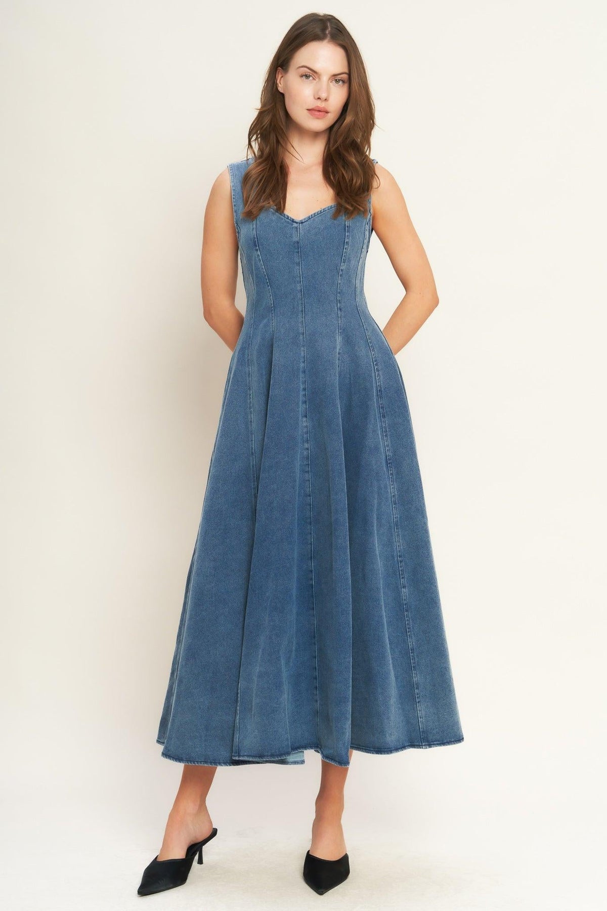 VESTIDO MIDI VAQUERO STARS AHEAD
