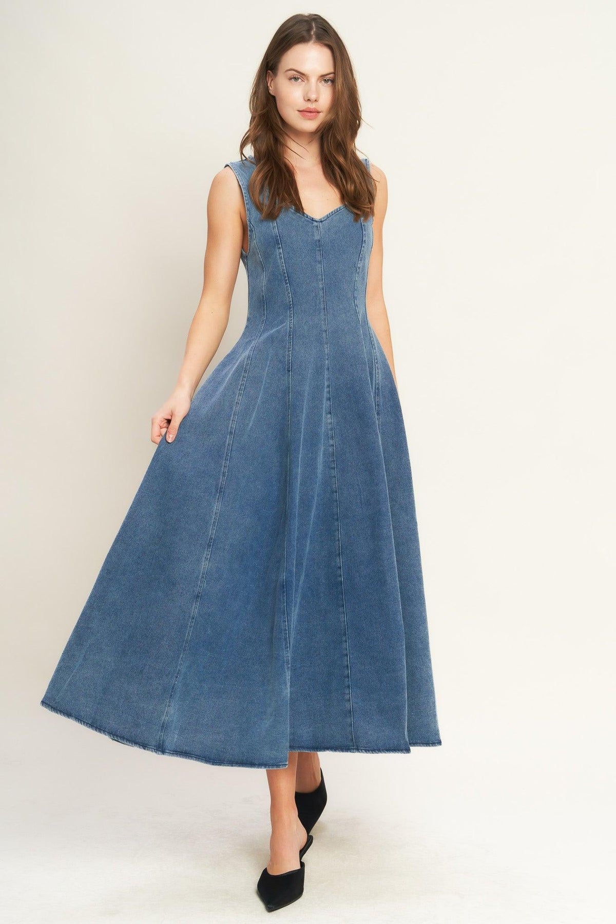 VESTIDO MIDI VAQUERO STARS AHEAD