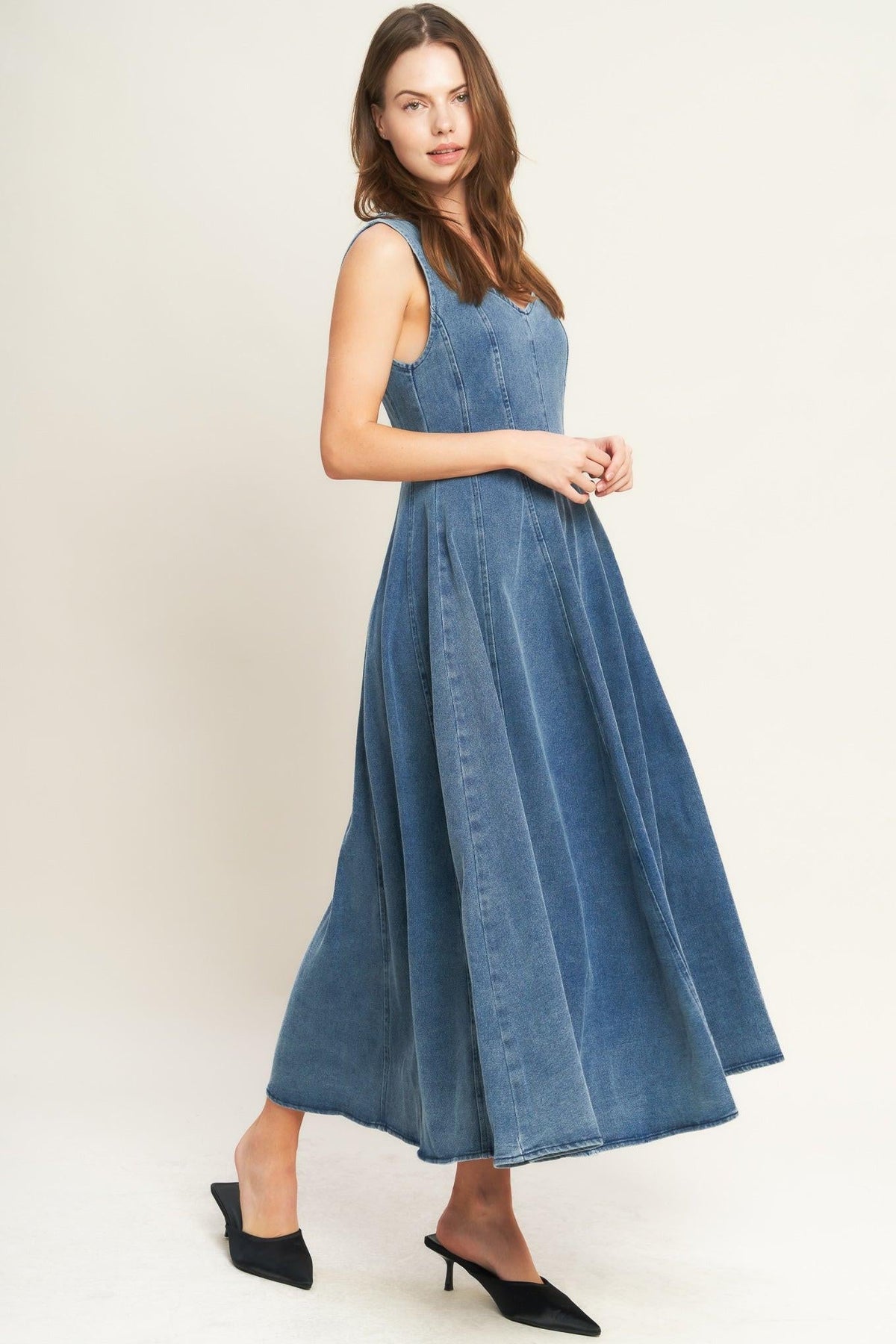 VESTIDO MIDI VAQUERO STARS AHEAD