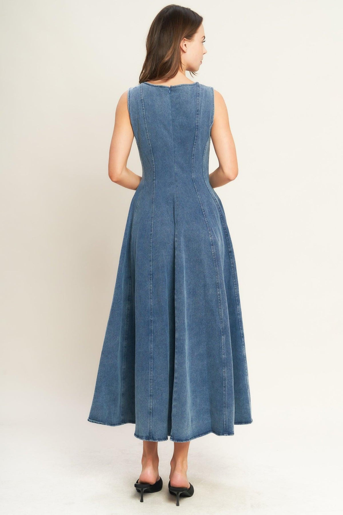 VESTIDO MIDI VAQUERO STARS AHEAD