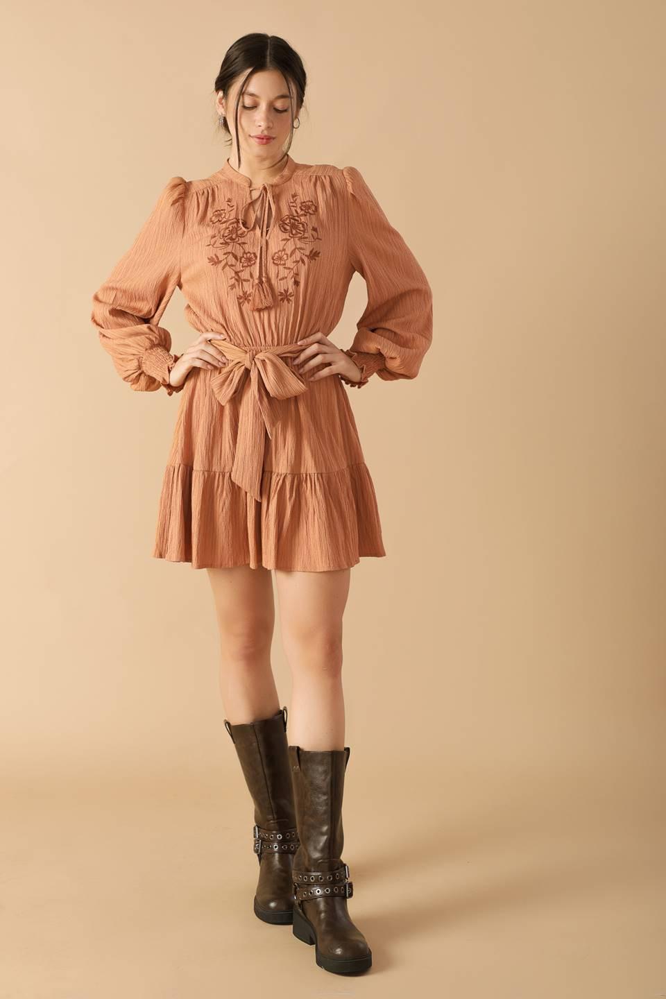 MINIVESTIDO TEJIDO CON ESTAMPADO WANDERING MIND