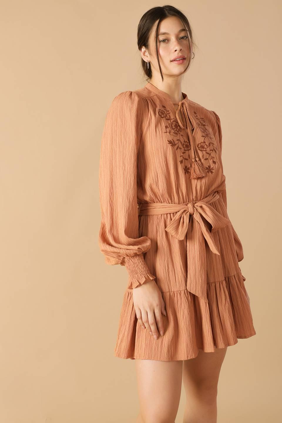 MINIVESTIDO TEJIDO CON ESTAMPADO WANDERING MIND