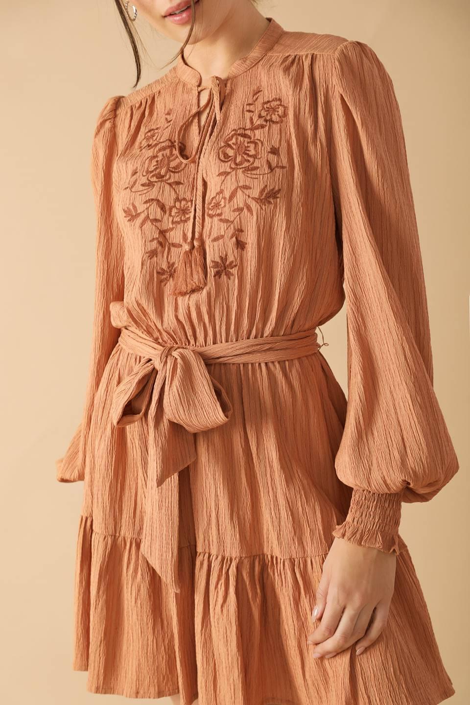 MINIVESTIDO TEJIDO CON ESTAMPADO WANDERING MIND