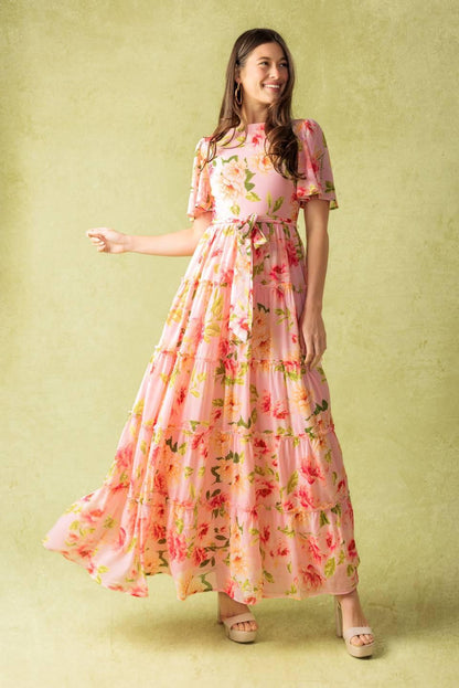 WHICH CHAPTER WOVEN MAXI DRESS