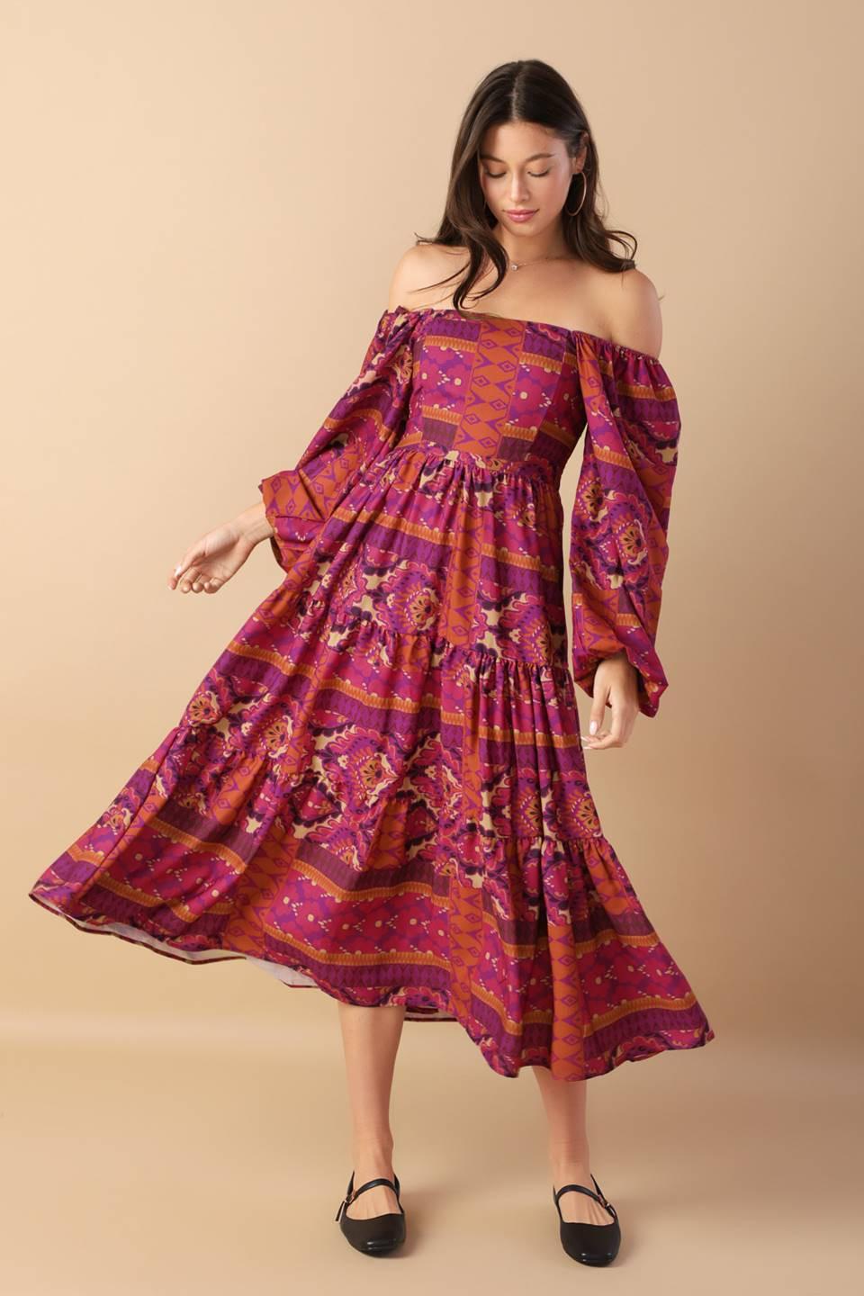 VESTIDO MIDI TEJIDO MELLOW MOMENTS
