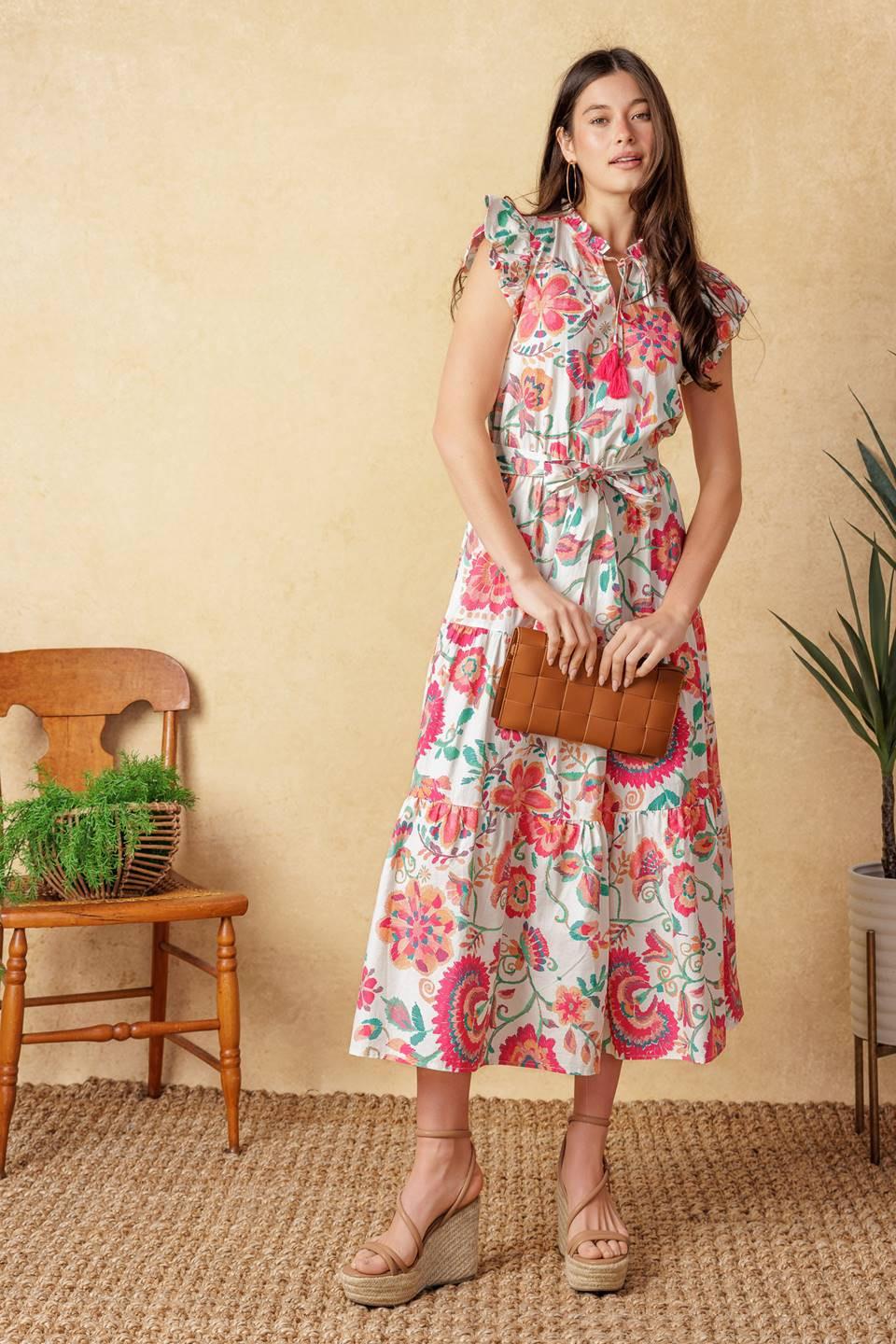 VESTIDO MIDI TEJIDO BRIGHT MOMENTS
